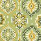 Preview: Viskose Orientalische Muster Grün/Senf by Swafing